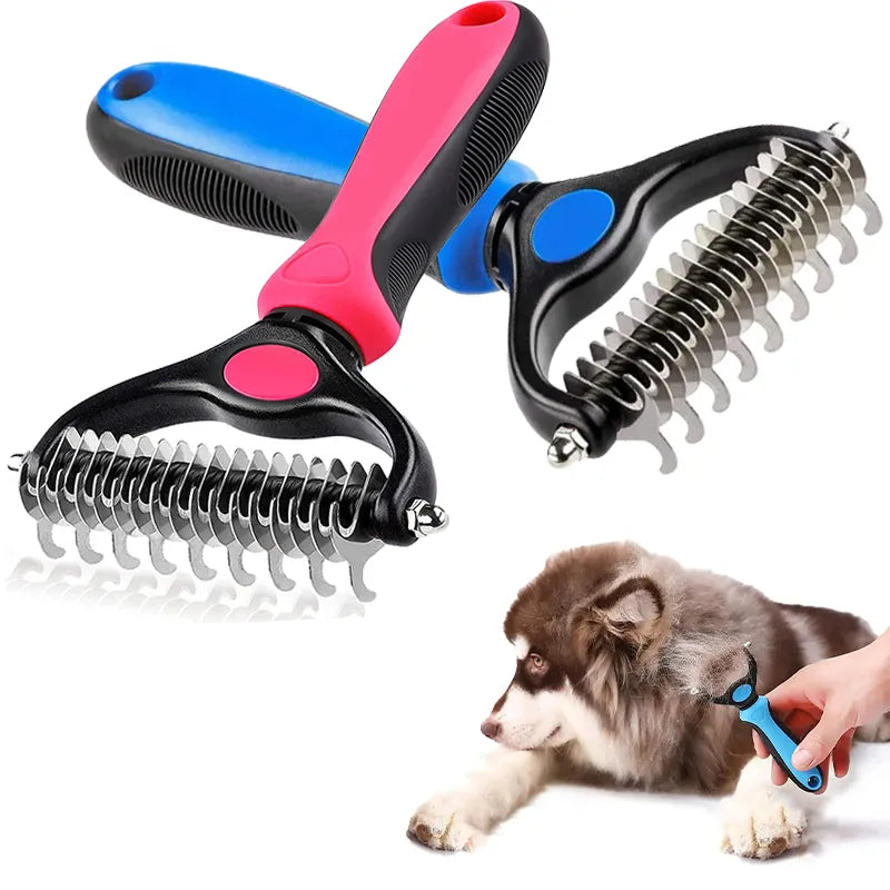 Pet Double Sided Open Knot Rake Comb