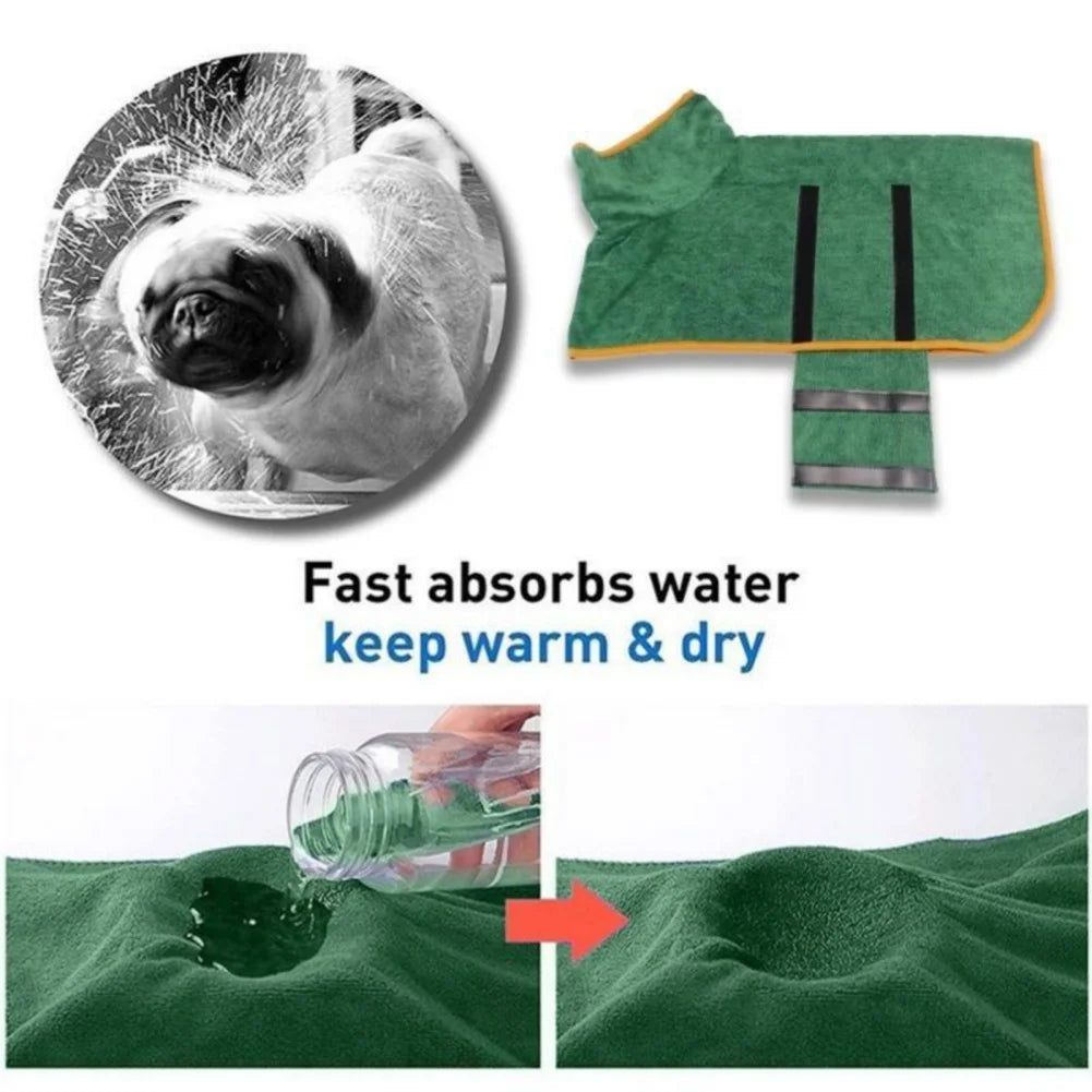 Super Absorbent Pet Bathrobe